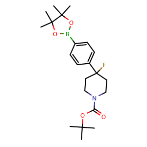 tert-butyl 4-fluoro-4-[4-(tetramethyl-1,3,2-dioxaborolan-2-yl)phenyl]piperidine-1-carboxylate