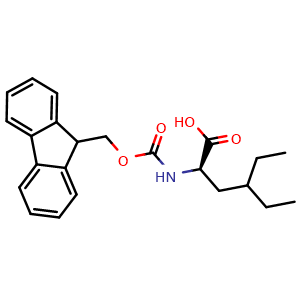 Chemical structure of N-Fmoc-4-ethyl-D-norleucine , CAS 1998607-53-6, AChemBlock W171887