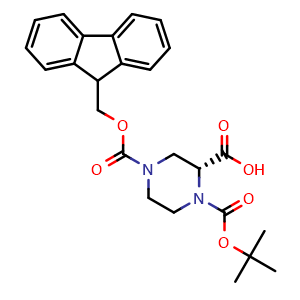 (R)-N1-Boc-N4-Fmoc-piperazine-2-carboxylic acid