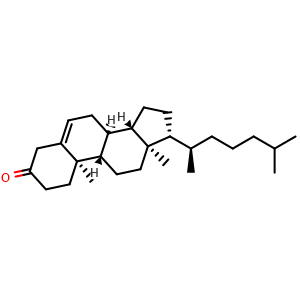 Chemical structure of 5-Cholesten-3-one , CAS 601-54-7, AChemBlock W171974