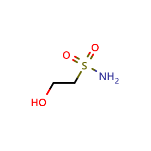 Chemical structure of 2-Hydroxyethanesulfonamide , CAS 162894-76-0, AChemBlock W171993