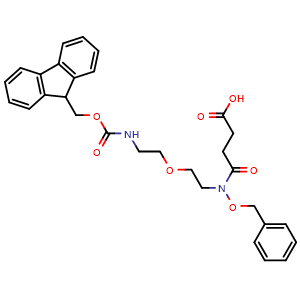 10-(benzyloxy)-1-(9H-fluoren-9-yl)-3,11-dioxo-2,7-dioxa-4,10-diazatetradecan-14-oic acid