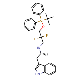 (R)-N-(1-(1H-indol-3-yl)propan-2-yl)-3-((tert-butyldiphenylsilyl)oxy)-2,2-difluoropropan-1-amine
