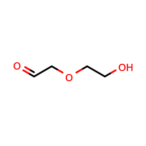 Chemical structure of 2-(2-Hydroxyethoxy)acetaldehyde , CAS 17976-70-4, AChemBlock W172049