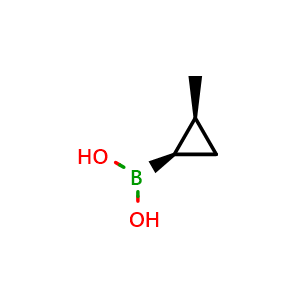 Chemical structure of [cis-2-methylcyclopropyl]boronic acid , CAS 1309366-01-5, AChemBlock W172050