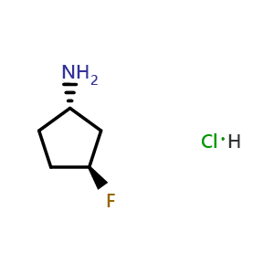 (1S,3S)-3-fluorocyclopentanamine;hydrochloride