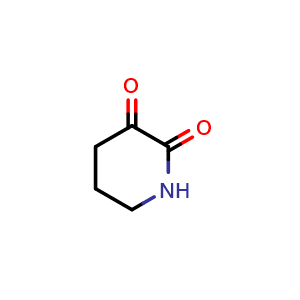 Chemical structure of piperidine-2,3-dione , CAS 41907-06-6, AChemBlock W172103