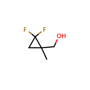 Chemical structure of (2,2-difluoro-1-methyl-cyclopropyl)methanol , CAS 128230-72-8, AChemBlock W172109