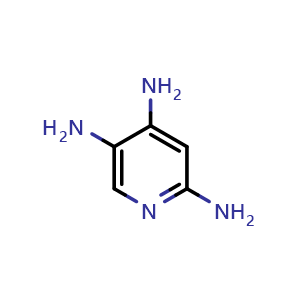 Chemical structure of 2,4,5-Triaminopyridine , CAS 23244-87-3, AChemBlock W172111