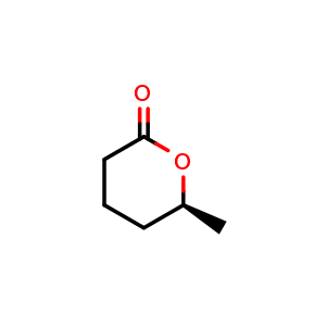 Chemical structure of (S)-6-Methyltetrahydro-2H-pyran-2-one , CAS 16320-13-1, AChemBlock W172131