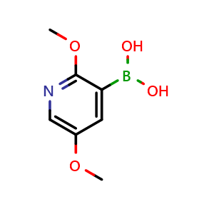 Chemical structure of (2,5-dimethoxy-3-pyridyl)boronic acid , CAS 2169798-18-7, AChemBlock W172257