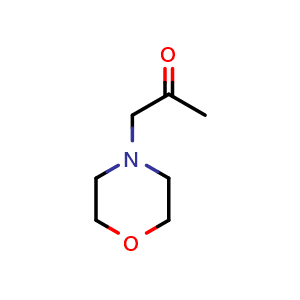 Chemical structure of 1-Morpholin-4-ylacetone , CAS 6704-35-4, AChemBlock W172312