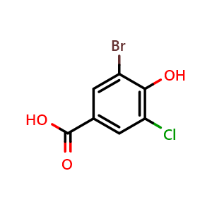 3-Bromo-5-chloro-4-hydroxybenzoic Acid