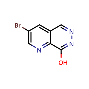 Chemical structure of 3-bromopyrido[2,3-d]pyridazin-8-ol , CAS 909186-02-3, AChemBlock W172382