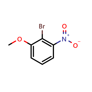 Chemical structure of 2-Bromo-3-nitroanisole , CAS 67853-37-6, AChemBlock W172403