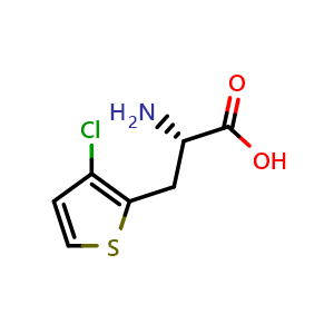 Chemical structure of 3-(3-Chlorothiophen-2-yl)-L-alanine , CAS 1269972-32-8, AChemBlock W172441