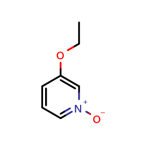 Chemical structure of 3-ethoxy-1-oxido-pyridin-1-ium , CAS 102074-24-8, AChemBlock W172473