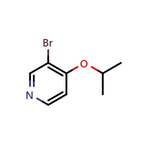 Chemical structure of 3-bromo-4-isopropoxypyridine , CAS 1289271-27-7, AChemBlock W172482