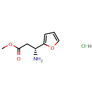 methyl (3R)-3-amino-3-(furan-2-yl)propanoate hydrochloride
