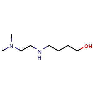 Chemical structure of 4-((2-(dimethylamino)ethyl)amino)butan-1-ol , CAS 1250231-78-7, AChemBlock W172610