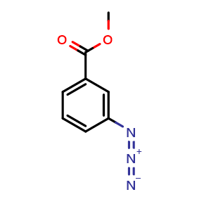Chemical structure of 3-Azido-benzoic acid methyl ester , CAS 93066-93-4, AChemBlock W172660