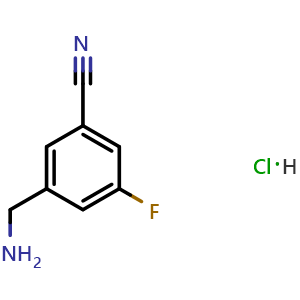 3-(aminomethyl)-5-fluorobenzonitrile hydrochloride