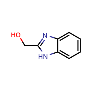 Chemical structure of 2-Benzimidazolemethanol , CAS 4856-97-7, AChemBlock W172686