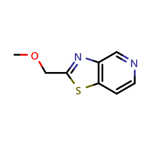 Chemical structure of 2-(methoxymethyl)thiazolo[4,5-c]pyridine , CAS 2409835-61-4, AChemBlock W172687