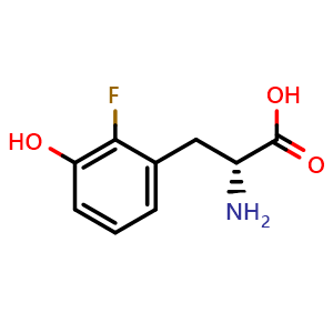 Chemical structure of 2-Fluoro-3-hydroxy-D-phenylalanine , CAS 1336065-54-3, AChemBlock W172779