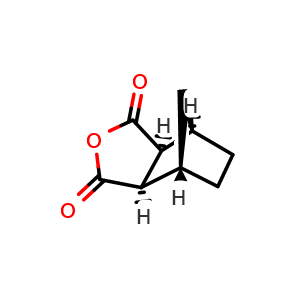 Chemical structure of (3aR,4S,7R,7aS)-rel-Hexahydro-4,7-methanoisobenzofuran-1,3-dione , CAS 14166-28-0, AChemBlock W172786