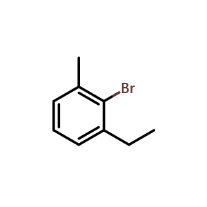 Chemical structure of Bromo-2-ethyl-6-methylbenzene , CAS 65232-55-5, AChemBlock W172791