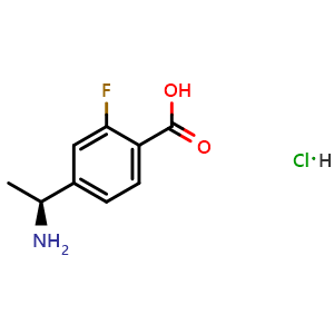 (S)-4-(1-aminoethyl)-2-fluorobenzoic acid hydrochloride