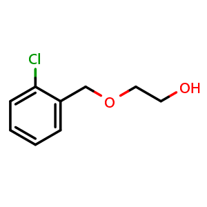 Chemical structure of 2-(2-chlorophenylmethoxy)ethanol , CAS 1199-30-0, AChemBlock W172822