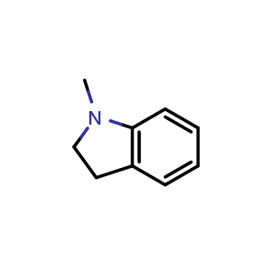 Chemical structure of 1-methylindoline , CAS 824-21-5, AChemBlock W172830