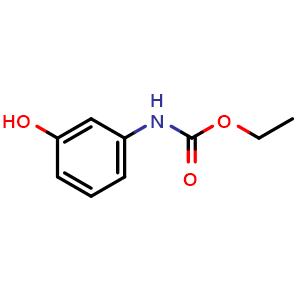 Chemical structure of ethyl (3-hydroxyphenyl)carbamate , CAS 7159-96-8, AChemBlock W172843