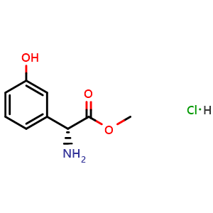 methyl (2R)-2-amino-2-(3-hydroxyphenyl)acetate hydrochloride