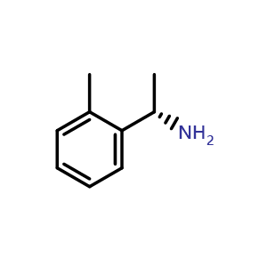 Chemical structure of (1S)-1-(2-methylphenyl)ethan-1-amine , CAS 76279-30-6, AChemBlock W172924
