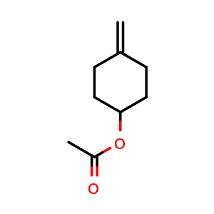 Chemical structure of (4-methylenecyclohexyl) acetate , CAS 26682-79-1, AChemBlock W172951
