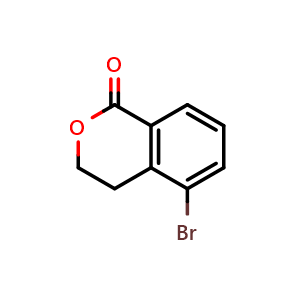 Chemical structure of 5-Bromoisochroman-1-one , CAS 1812221-73-0, AChemBlock W173023