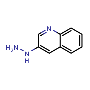 Chemical structure of 3-Hydrazinylquinoline , CAS 15793-78-9, AChemBlock W173087