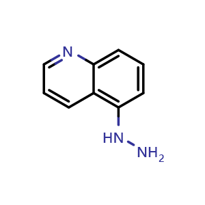 Chemical structure of 5-hydrazinylquinoline , CAS 15793-79-0, AChemBlock W173090