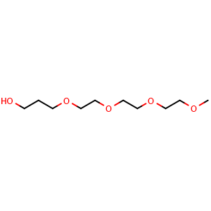 Chemical structure of 2,5,8,11-TETRAOXATETRADECAN-14-OL , CAS 145526-76-7, AChemBlock W173148