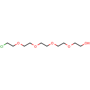 Chemical structure of Cl-PEG5-OH , CAS 5197-67-1, AChemBlock W173160