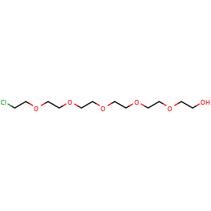 Chemical structure of Cl-PEG6-OH , CAS 28746-78-3, AChemBlock W173161