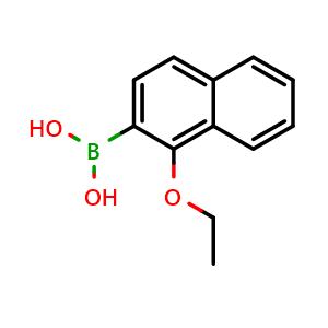 Chemical structure of (1-Ethoxynaphthalen-2-yl)boronic acid , CAS 2243465-10-1, AChemBlock X173283