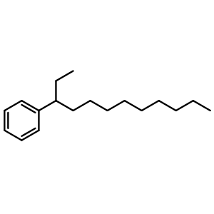 Chemical structure of (1-ethyldecyl)benzene , CAS 2400-00-2, AChemBlock X173284