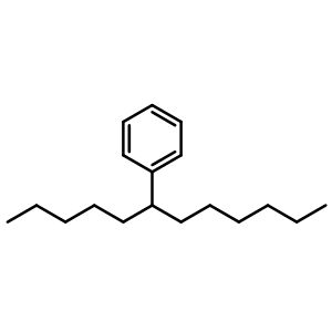 Chemical structure of (1-pentylheptyl)benzene , CAS 2719-62-2, AChemBlock X173289