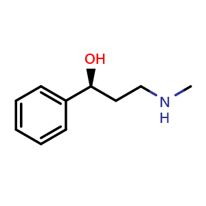 Chemical structure of (1S)-3-(Methylamino)-1-phenylpropan-1-ol , CAS 114133-37-8, AChemBlock X173296