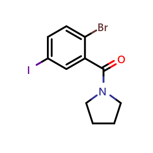 (2-Bromo-5-iodophenyl)(pyrrolidin-1-yl)methanone