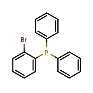 Chemical structure of (2-Bromophenyl)diphenylphosphine , CAS 62336-24-7, AChemBlock X173439